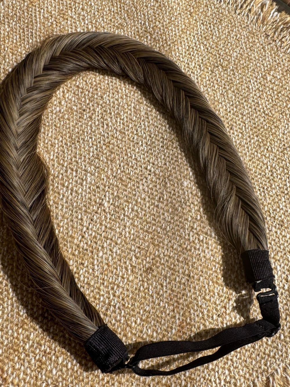 Brown Braided Halo Headband - Unbranded